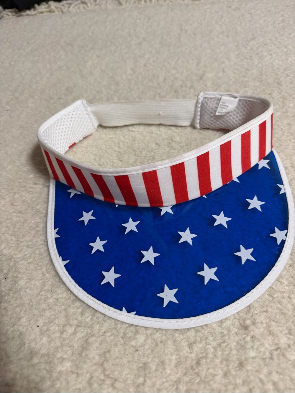 American Flag Red White Blue Star-Spangled 4th JULY Visor Hat 250 America
